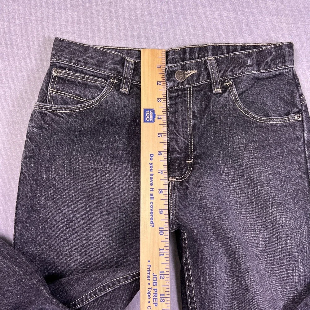 Wrangler Regular Fit Adjustable Waist Jeans Kids Size 14 Black Denim